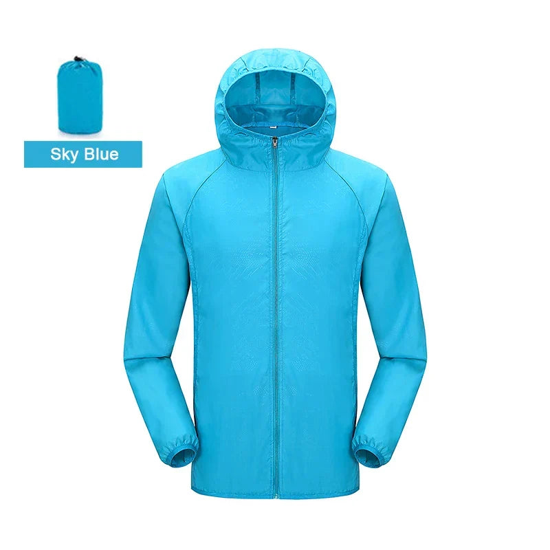 LNGXO Unisex Waterproof Windbreaker