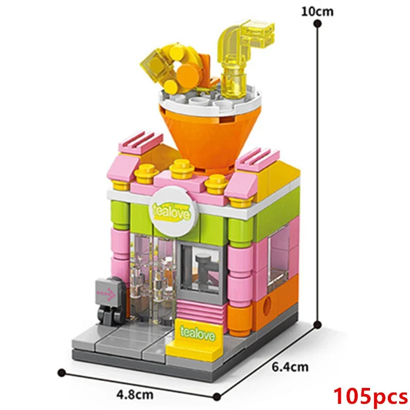 DIY Coffee Shop Building Blocks