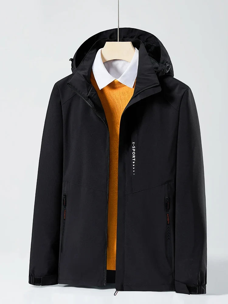 Unisex Waterproof Hooded Windbreaker