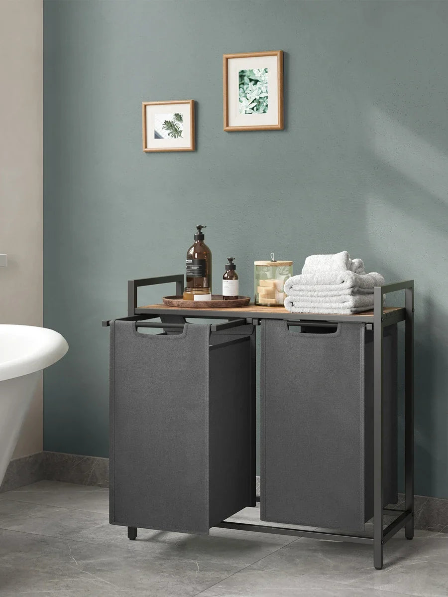 VASAGLE 2-Bag Laundry Hamper