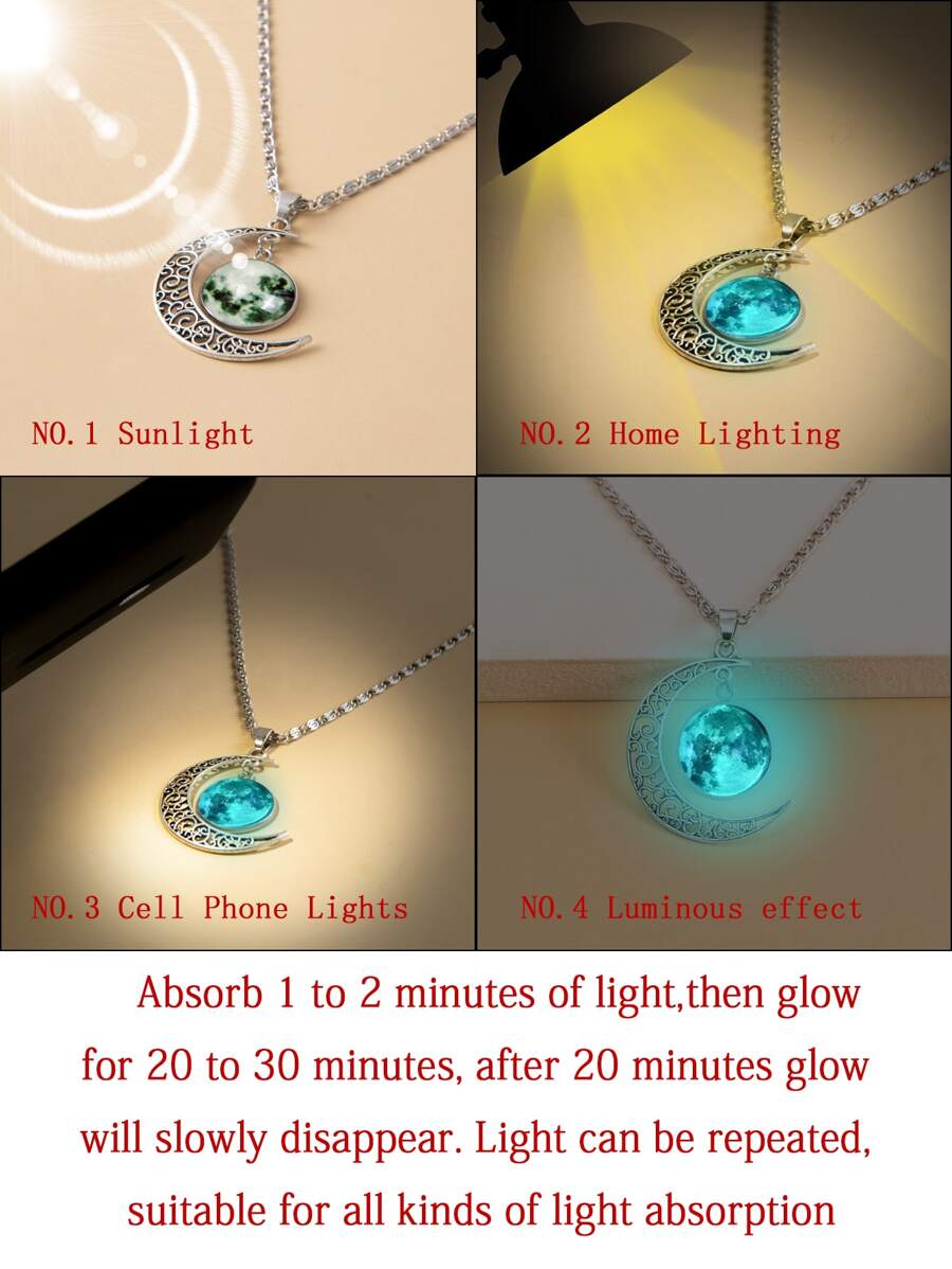 suteyi Moon Pendant Necklace