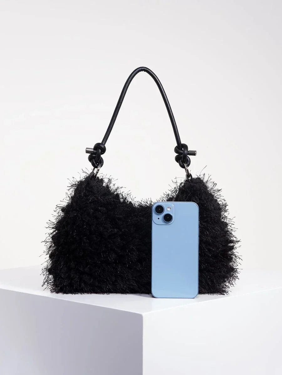 Random Pattern Shoulder Bag, Sequin Bag