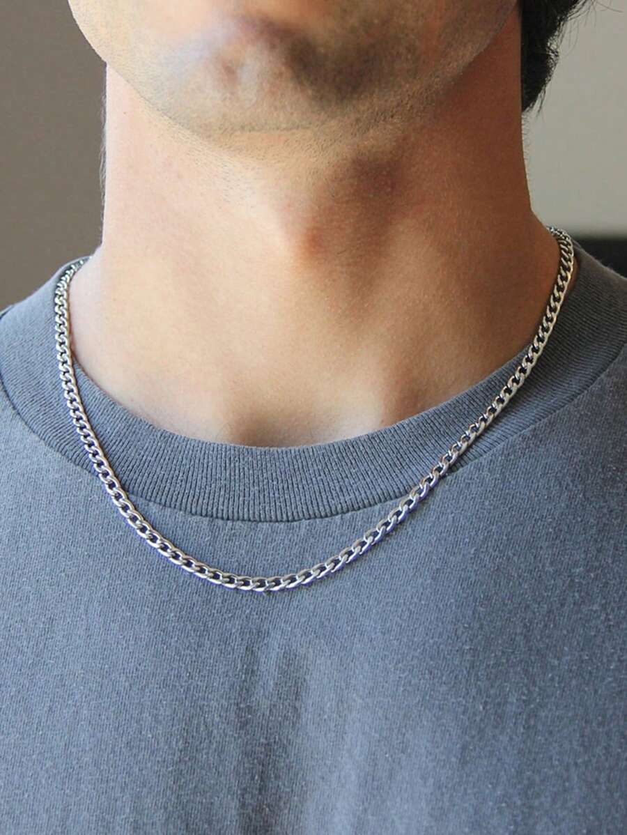 Fashion Men's Lock Chain Necklace