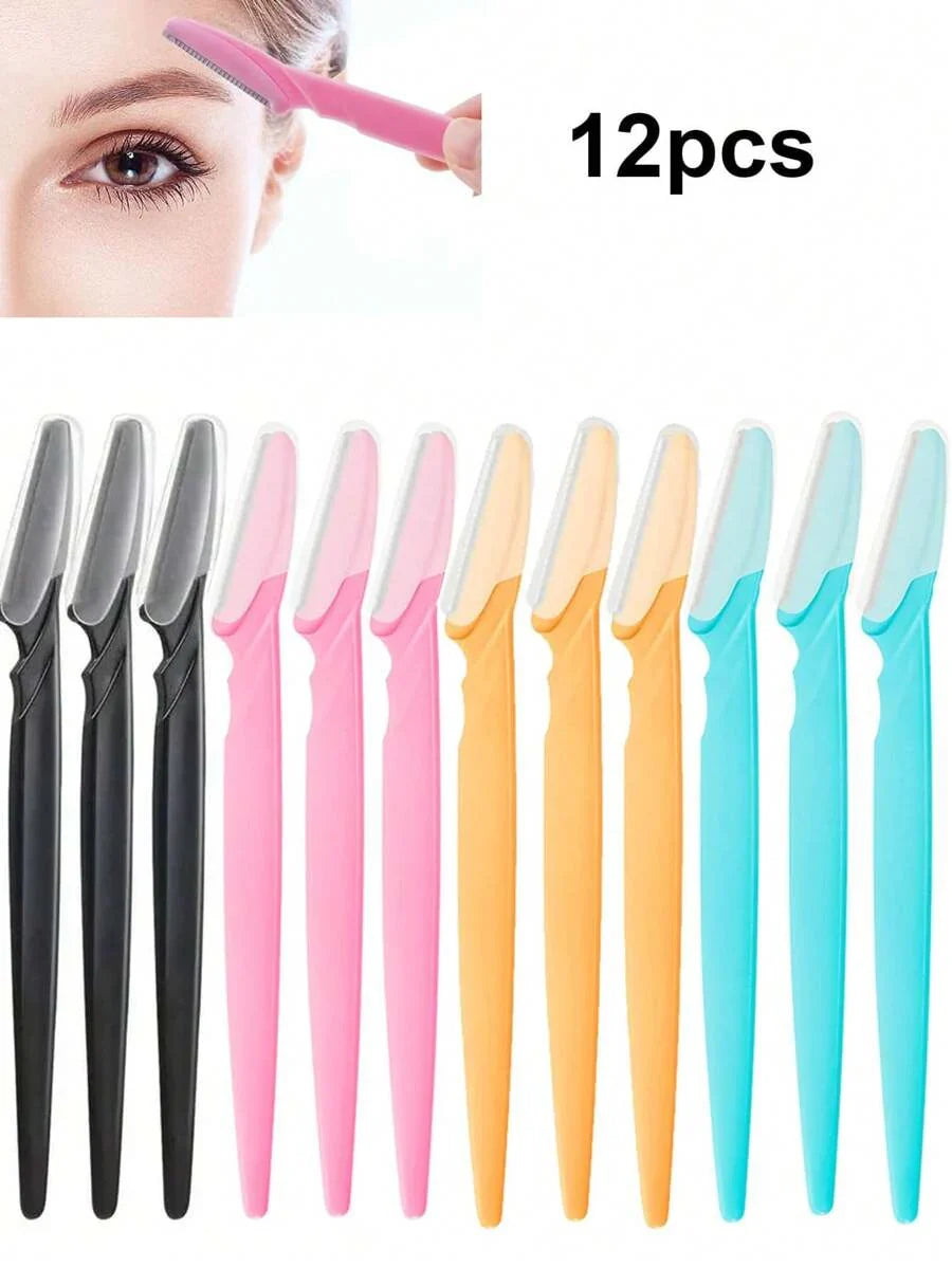 12pcs Women Eyebrow Razor