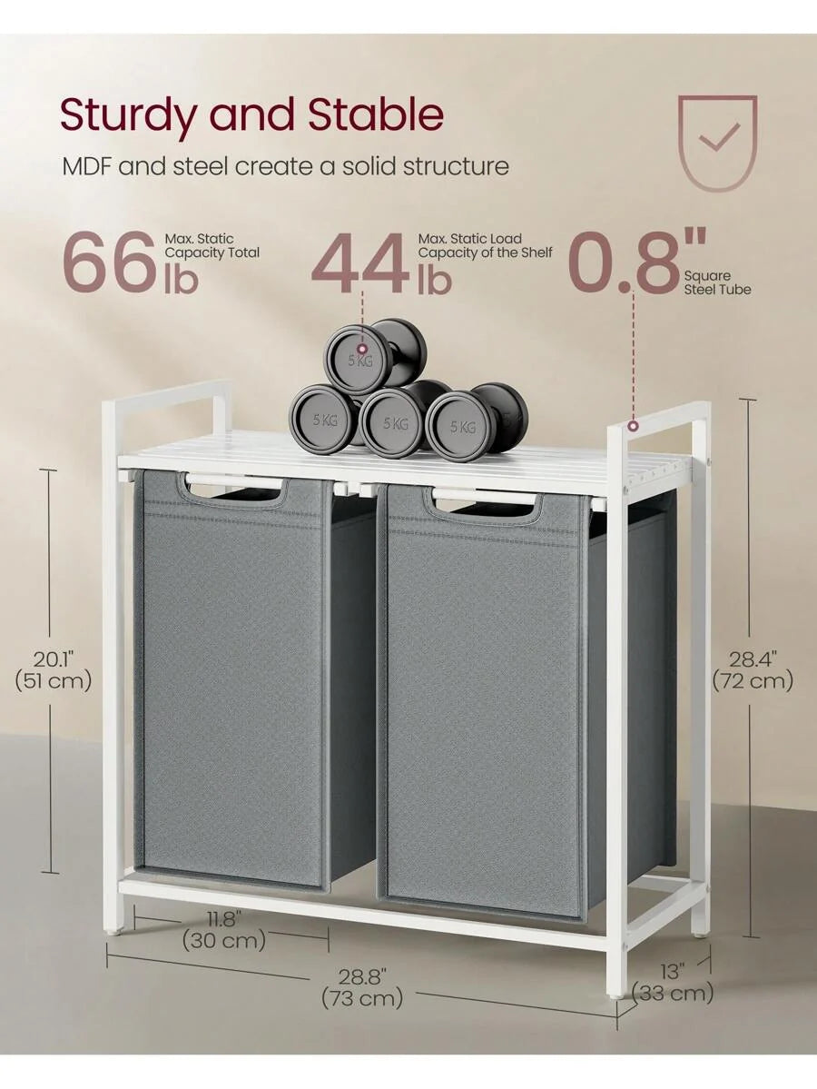 VASAGLE 2-Bag Laundry Hamper
