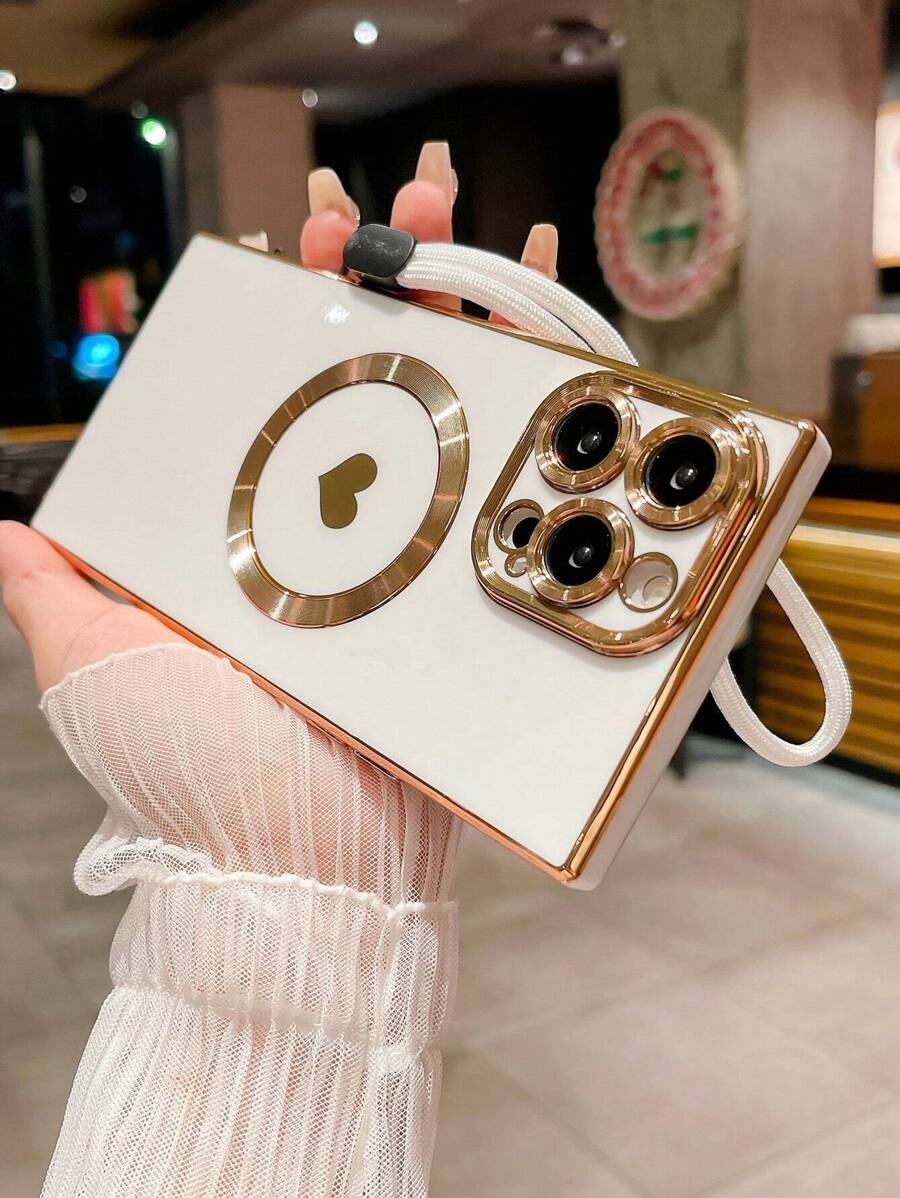 White Heart Pattern Fashion Phone Cases
