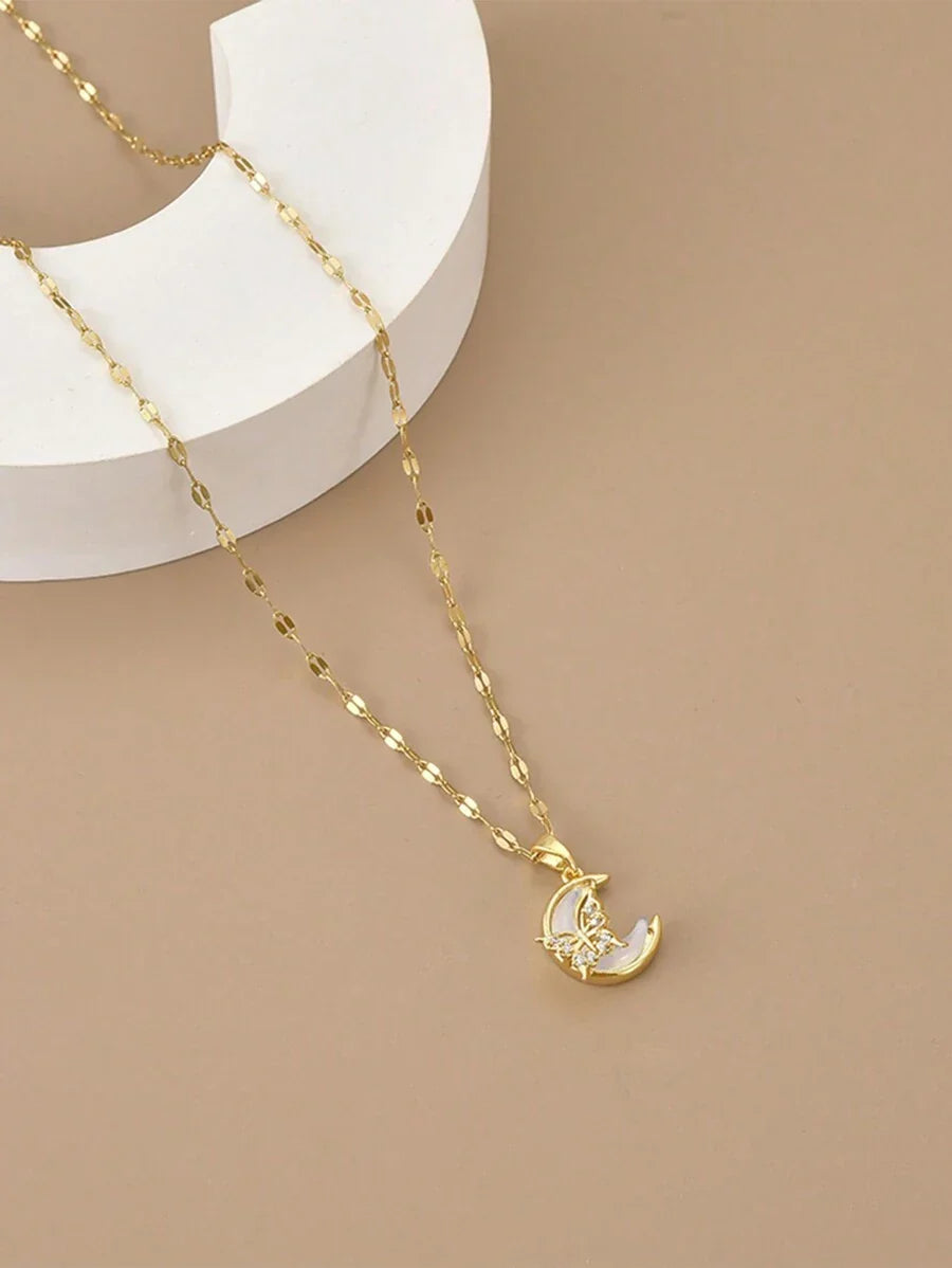 1pc Fashionable Starry Sky, Butterfly