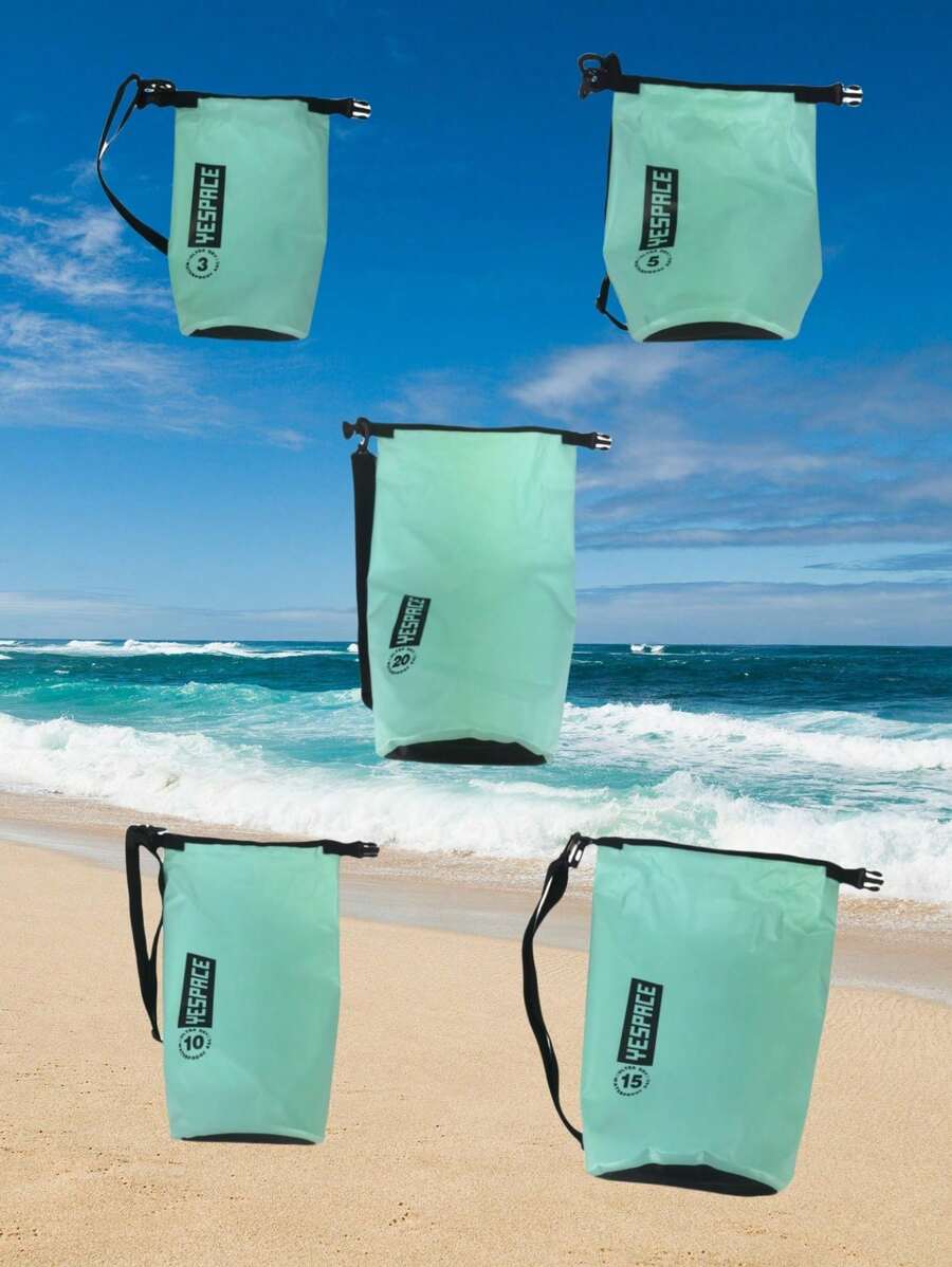 YESPACE Waterproof PVC Dry Bag Backpack With Mesh Pocket
