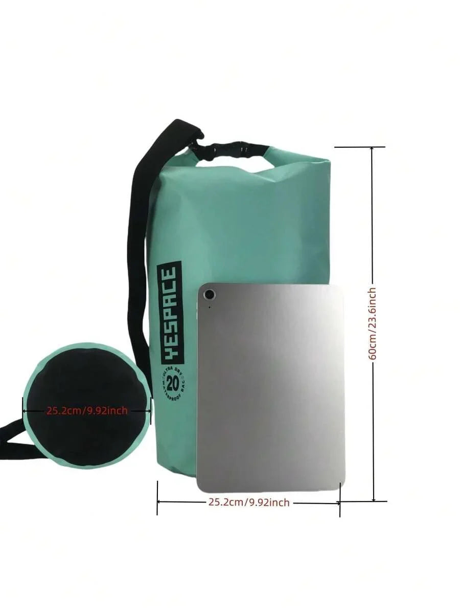 YESPACE Waterproof PVC Dry Bag Backpack With Mesh Pocket