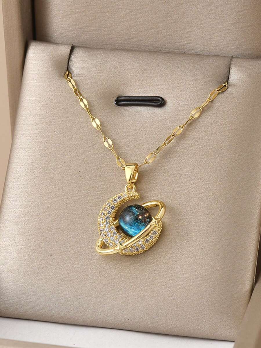 1pc Fashionable Starry Sky, Butterfly