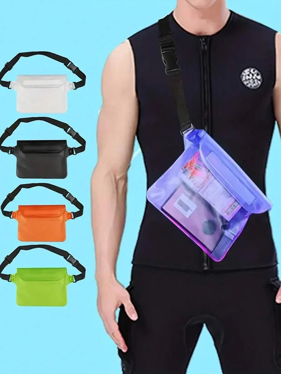 Waterproof Waist Pouch, Swimming Diving Bag