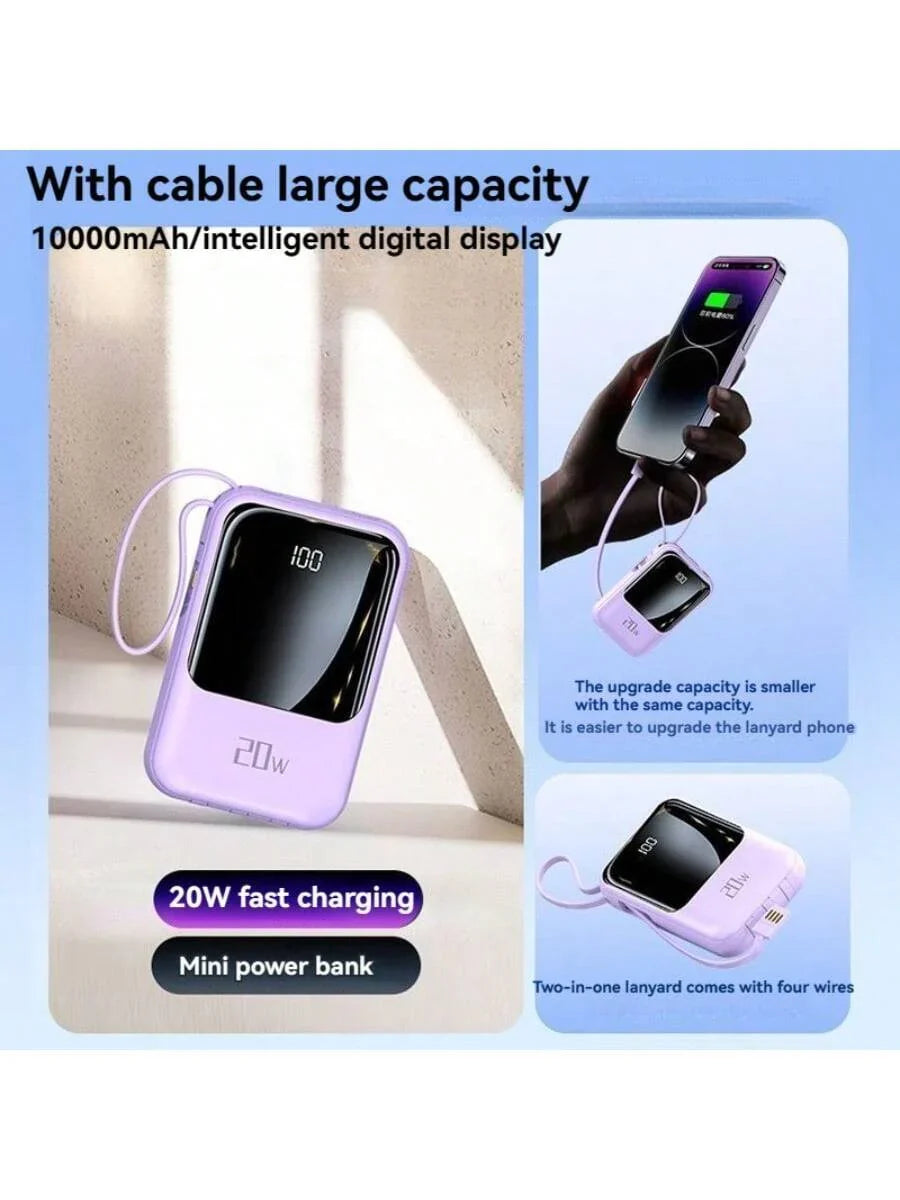 Small Portable Charger Power Bank PD20w Fast Charging