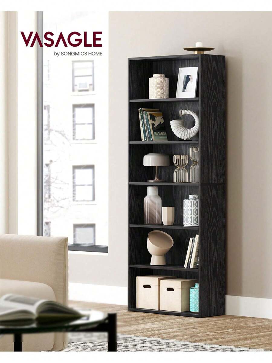 VASAGLE Bookshelf, 6-Tier Bookcase
