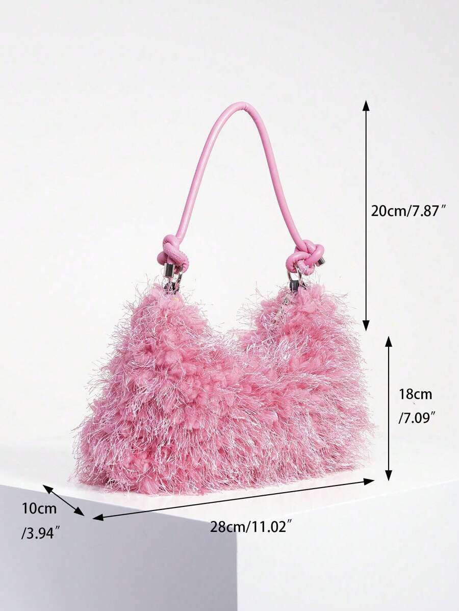 Random Pattern Shoulder Bag, Sequin Bag