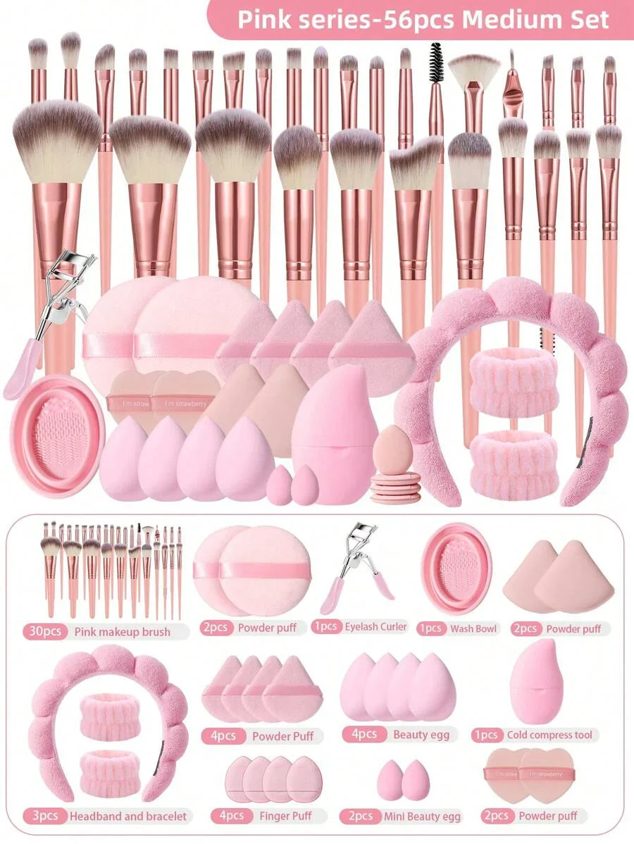 43pcs Makeup Brush Set, Including Eyeshadow Brush