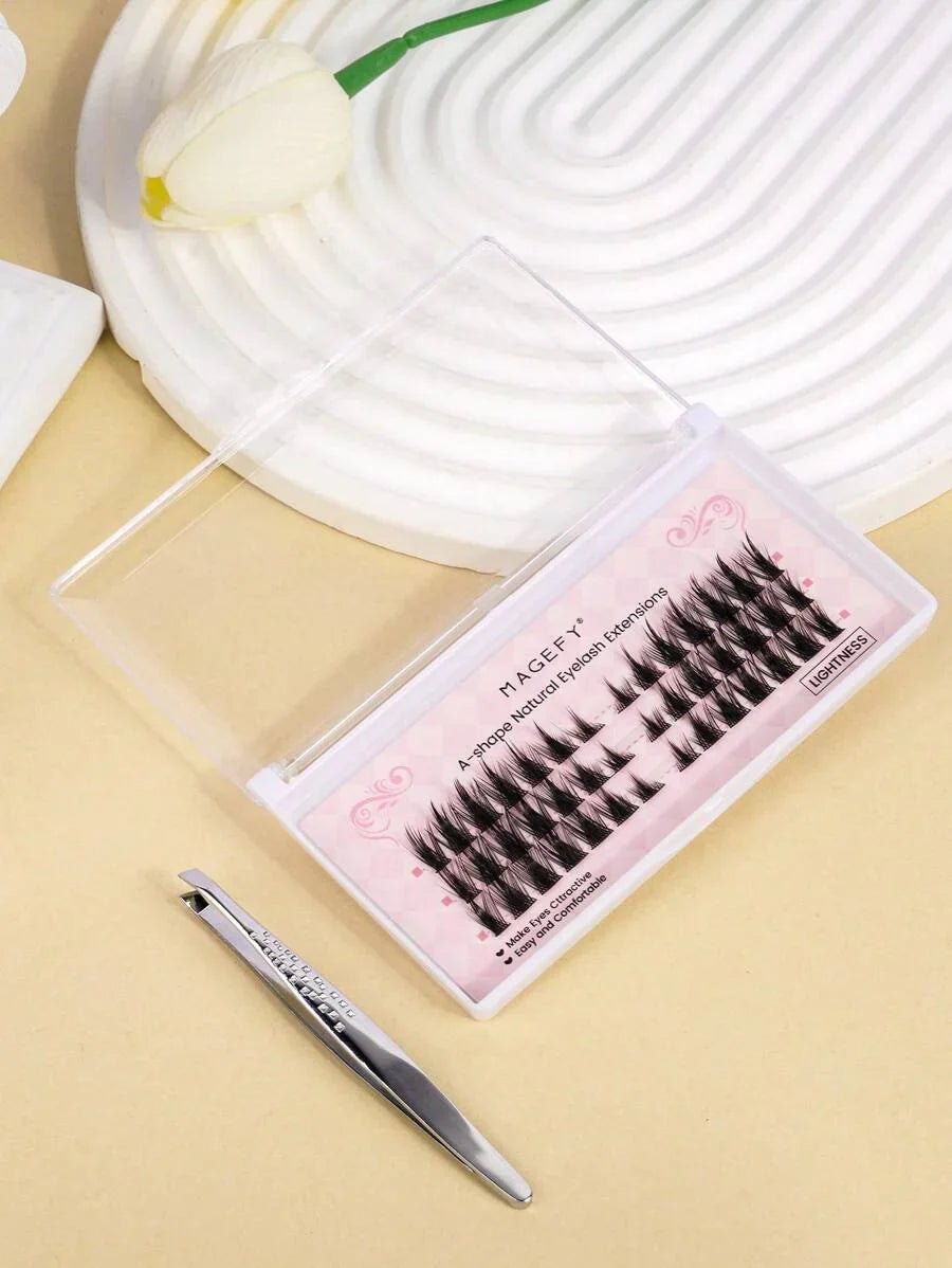 MAGEFY Curl Manga DIY Extended Tail Cross Fox Eyelashes Cluster
