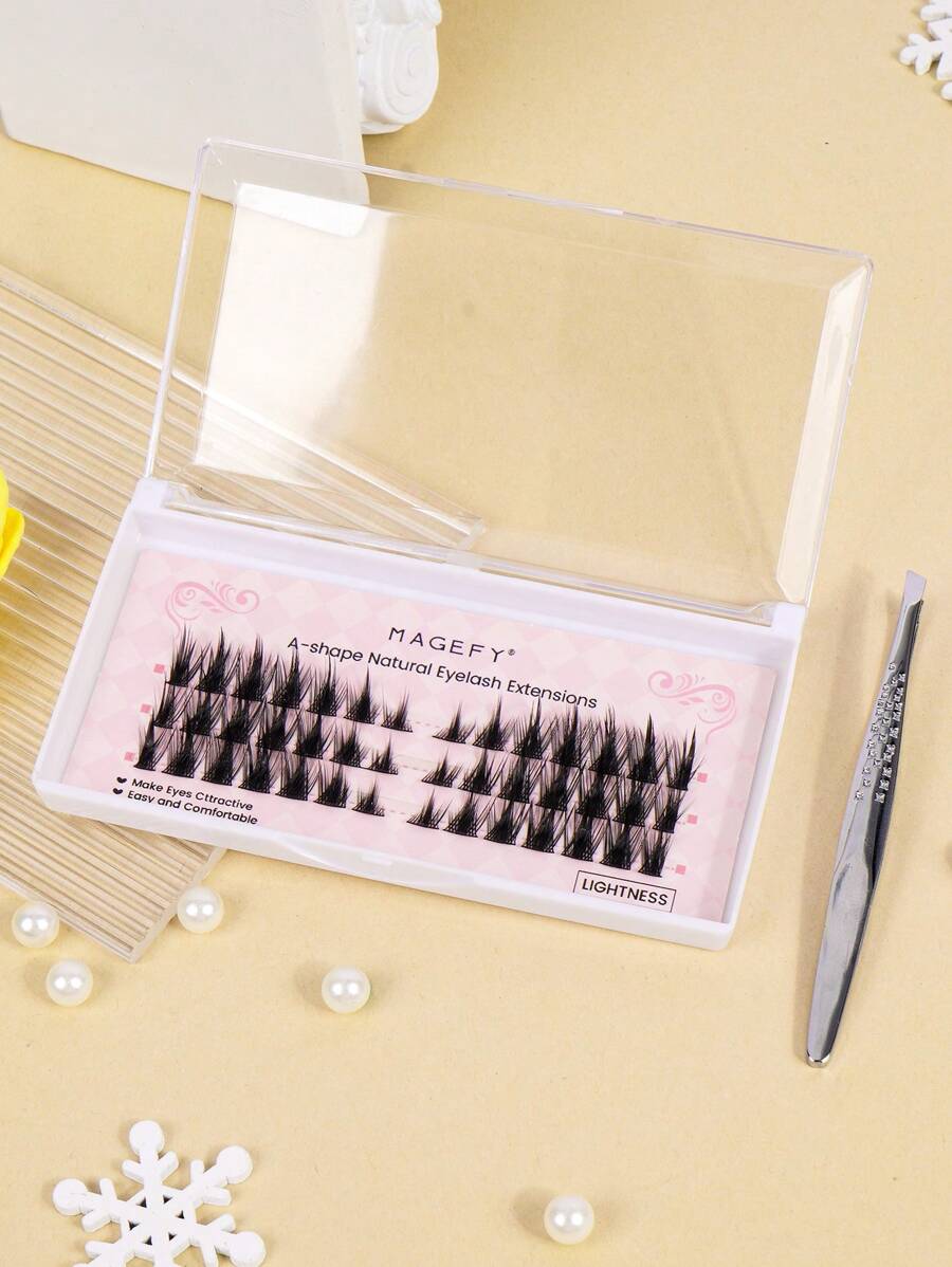 MAGEFY Curl Manga DIY Extended Tail Cross Fox Eyelashes Cluster