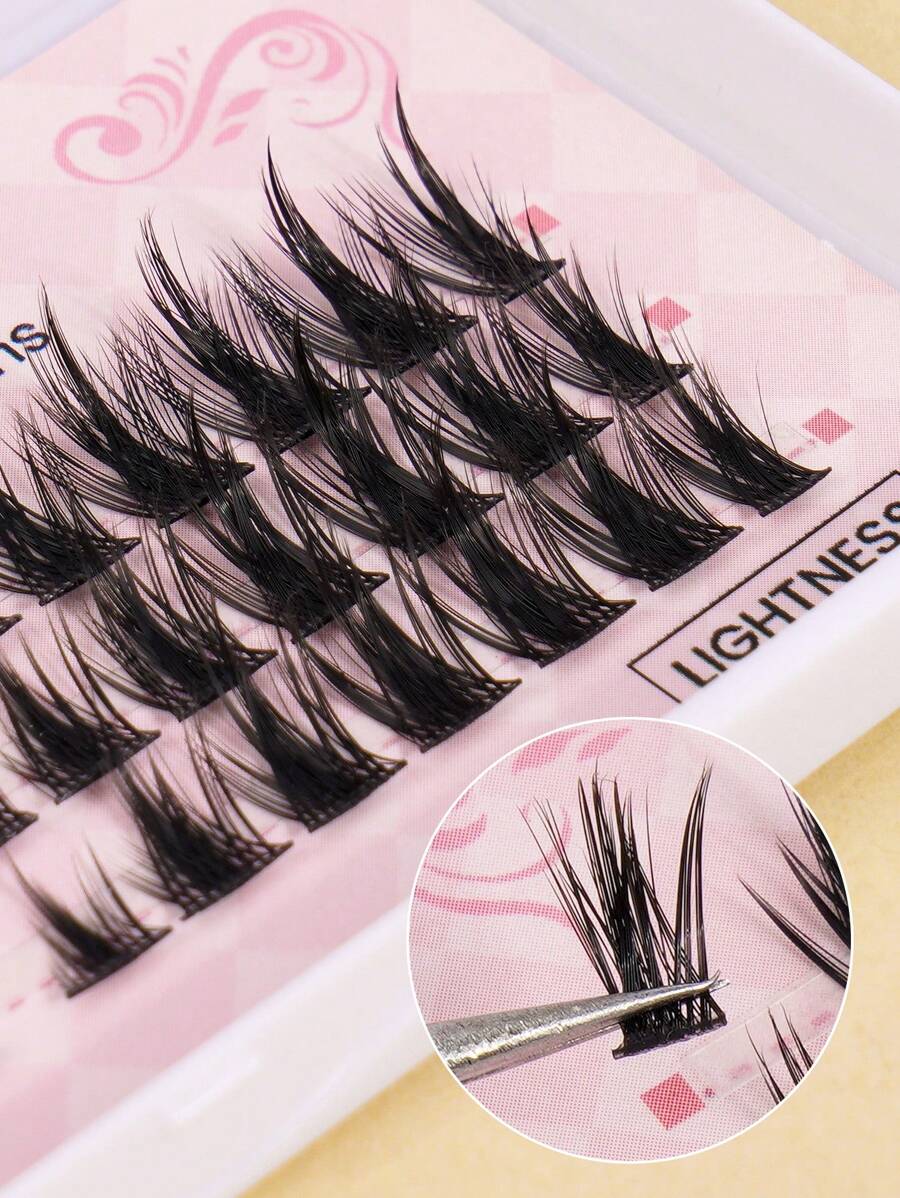 MAGEFY Curl Manga DIY Extended Tail Cross Fox Eyelashes Cluster