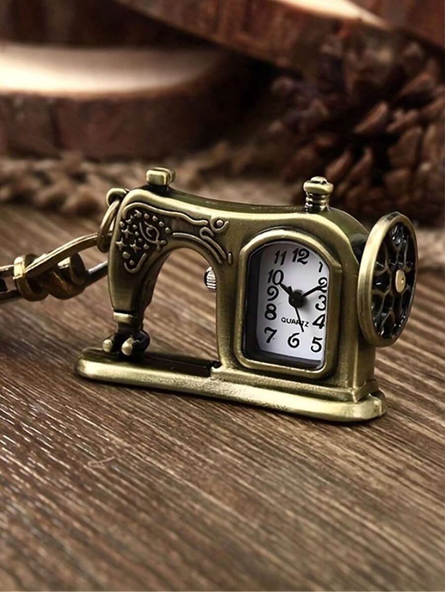 Key Shape Pocket Watch Pocket Watch Vintage Bronze Keychain