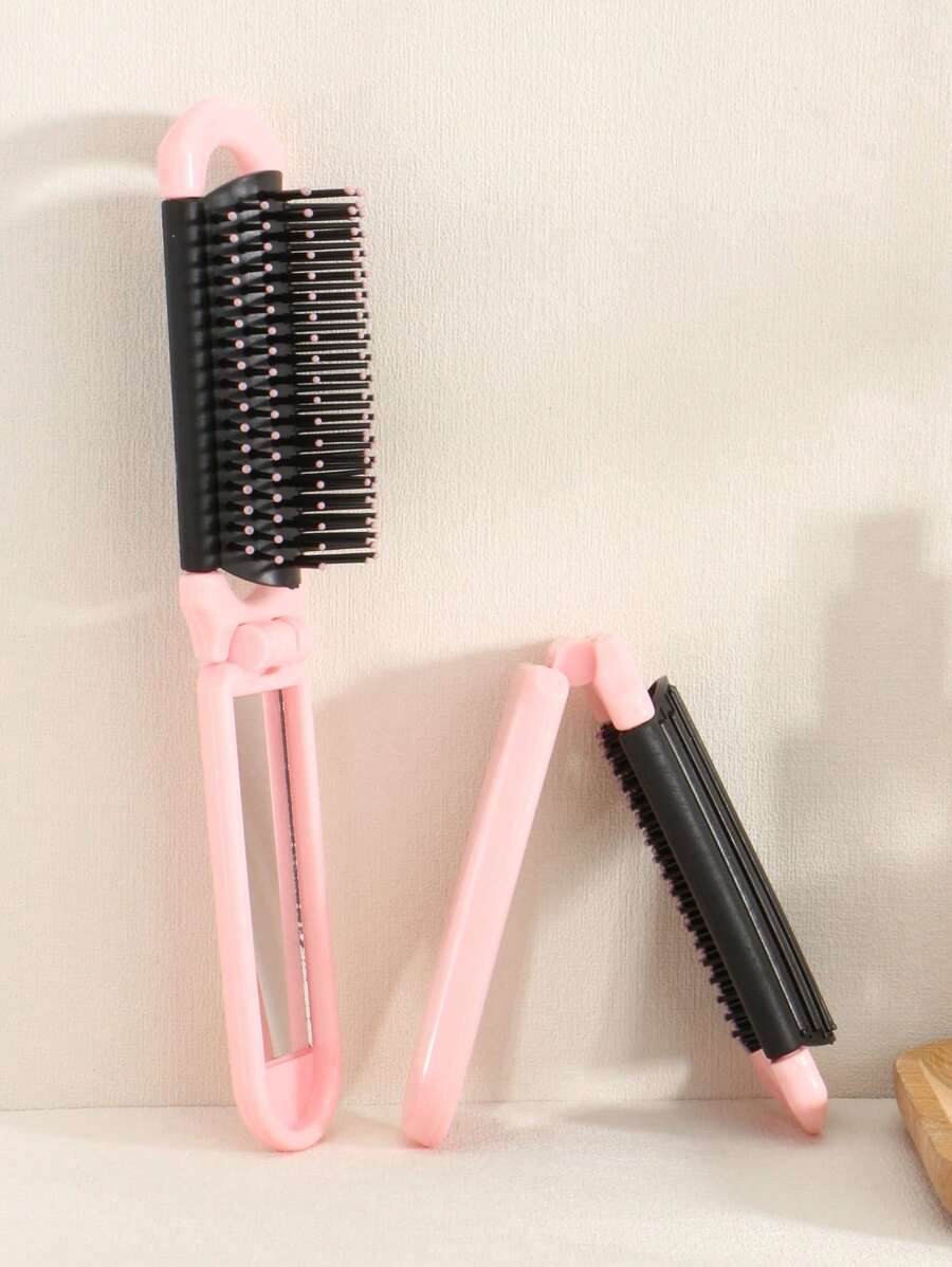 X Milania 1pc Foldable Comb - Cream Color