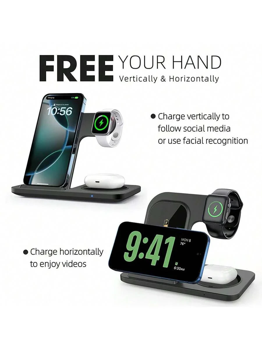 Wireless Charger Station For Multiple Devices Foldable