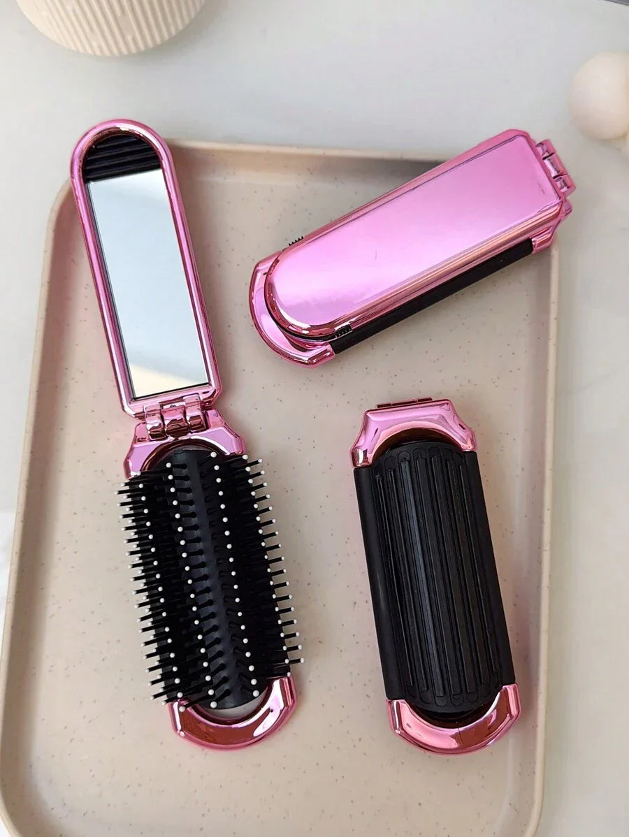 X Milania 1pc Foldable Comb - Cream Color