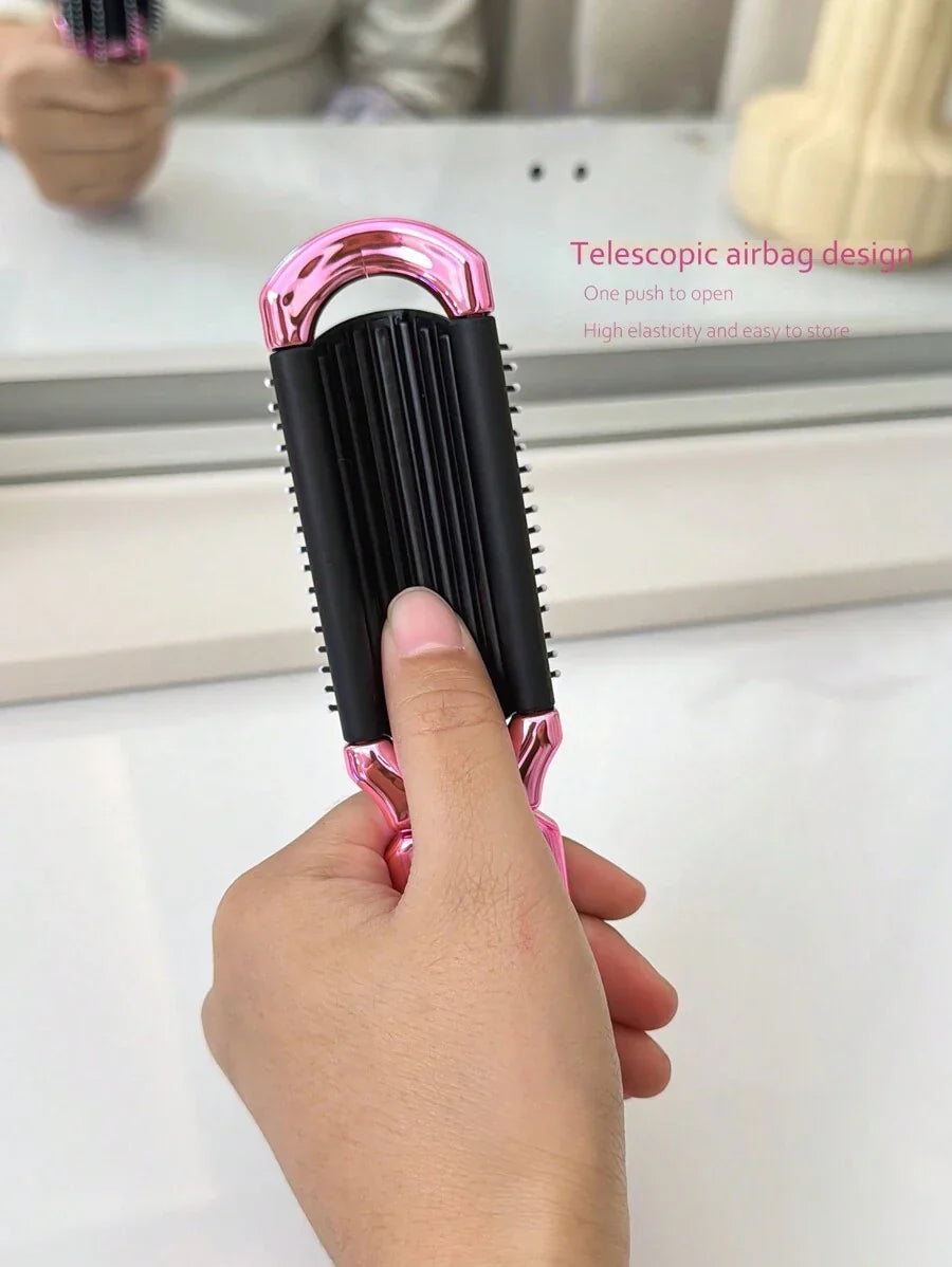 X Milania 1pc Foldable Comb - Cream Color