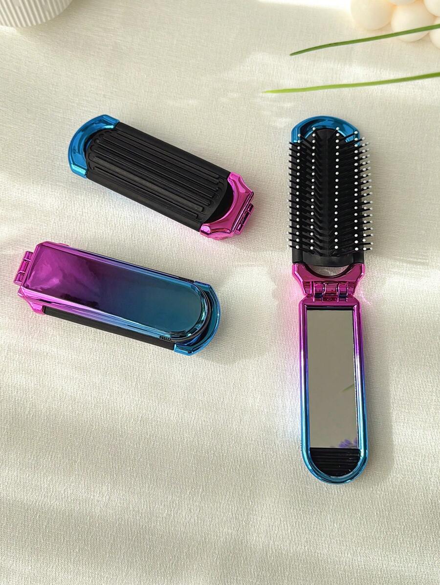 X Milania 1pc Foldable Comb - Cream Color