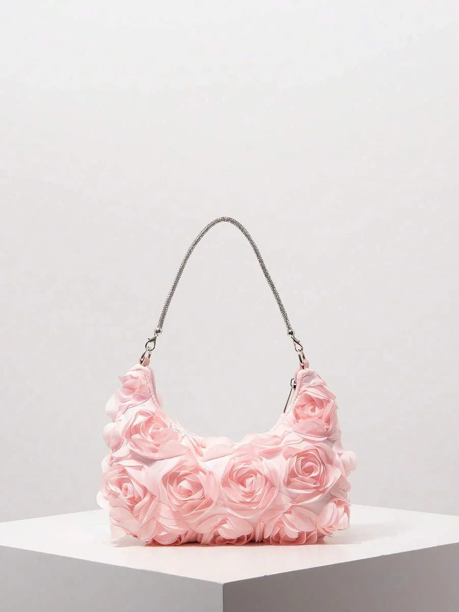 Random Pattern Shoulder Bag, Sequin Bag