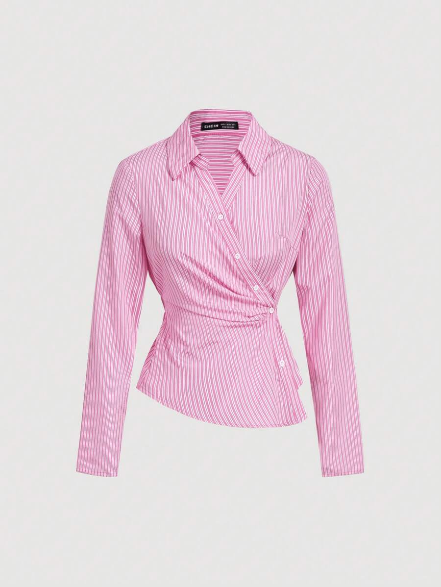 Women’s Striped Business Casual Blouse
