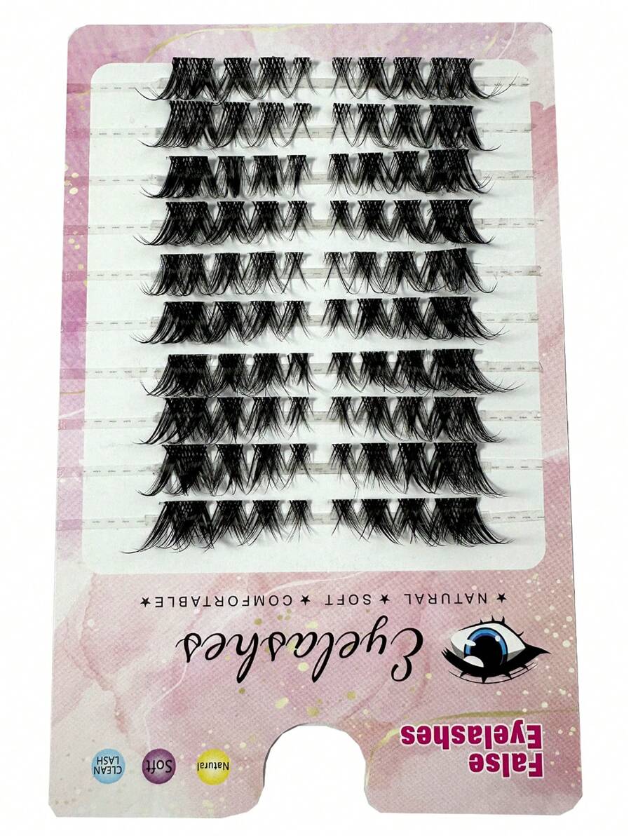 80PCS (8-15mm) Of Fox Eyelash D Curly Mink Eyelash Expansion Kit