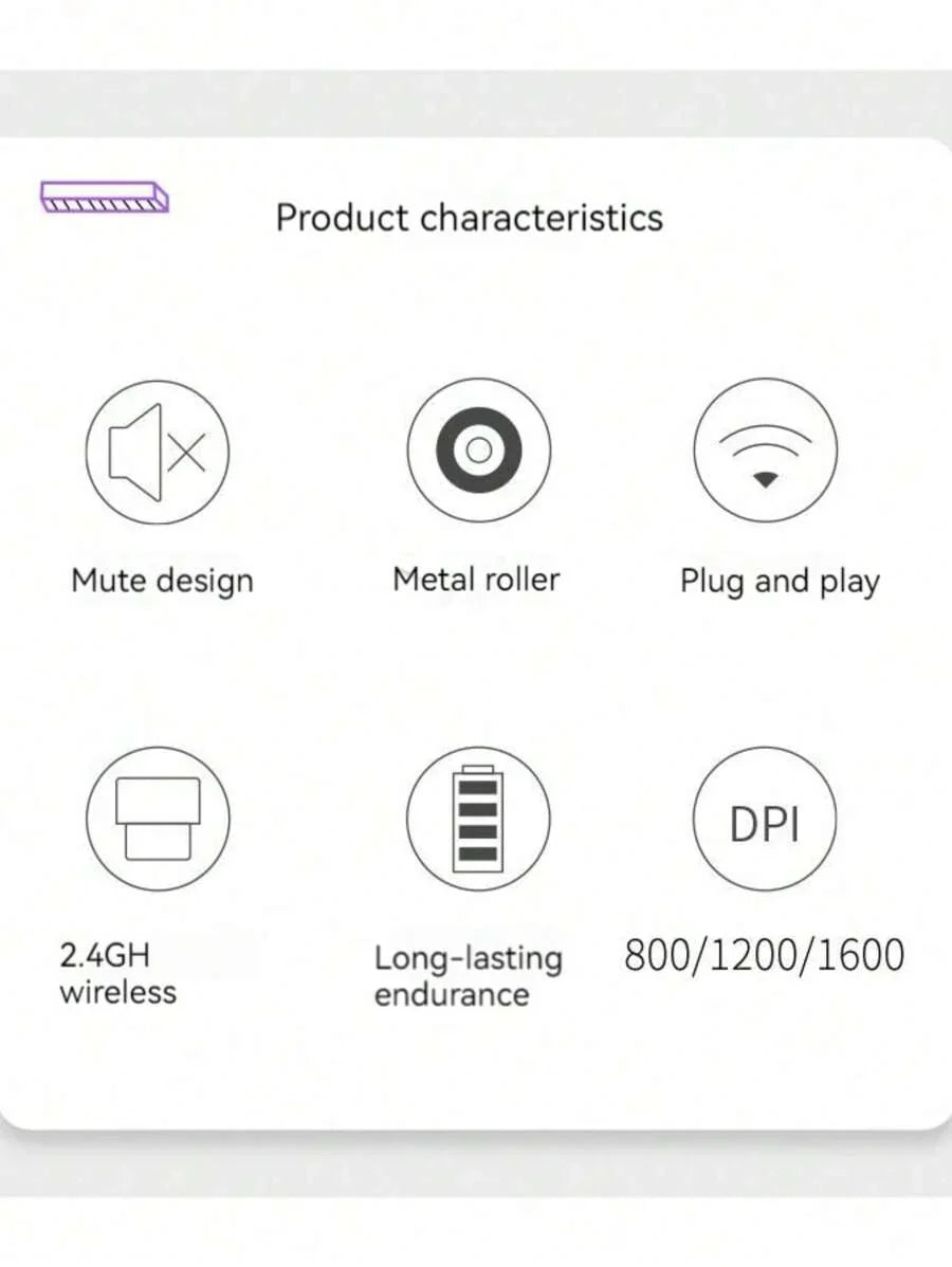 HP Wireless Mouse, Cute Silent, 2.4GHz Stable Connection