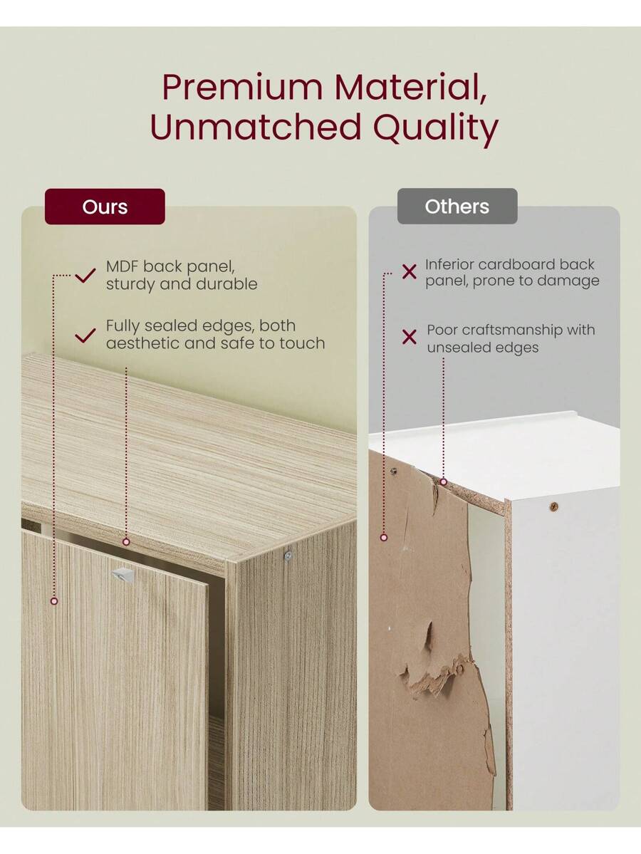 VASAGLE Bookshelf, 6-Tier Bookcase