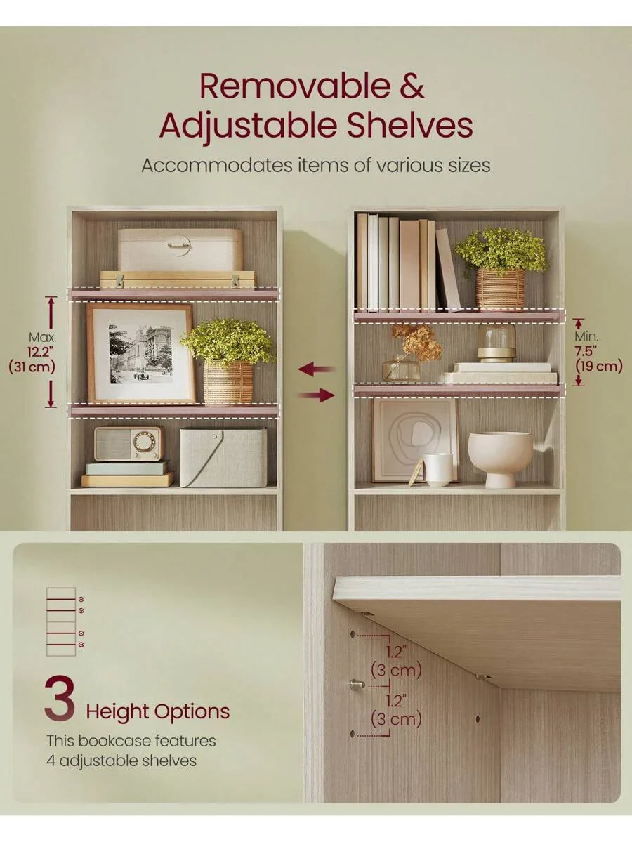 VASAGLE Bookshelf, 6-Tier Bookcase