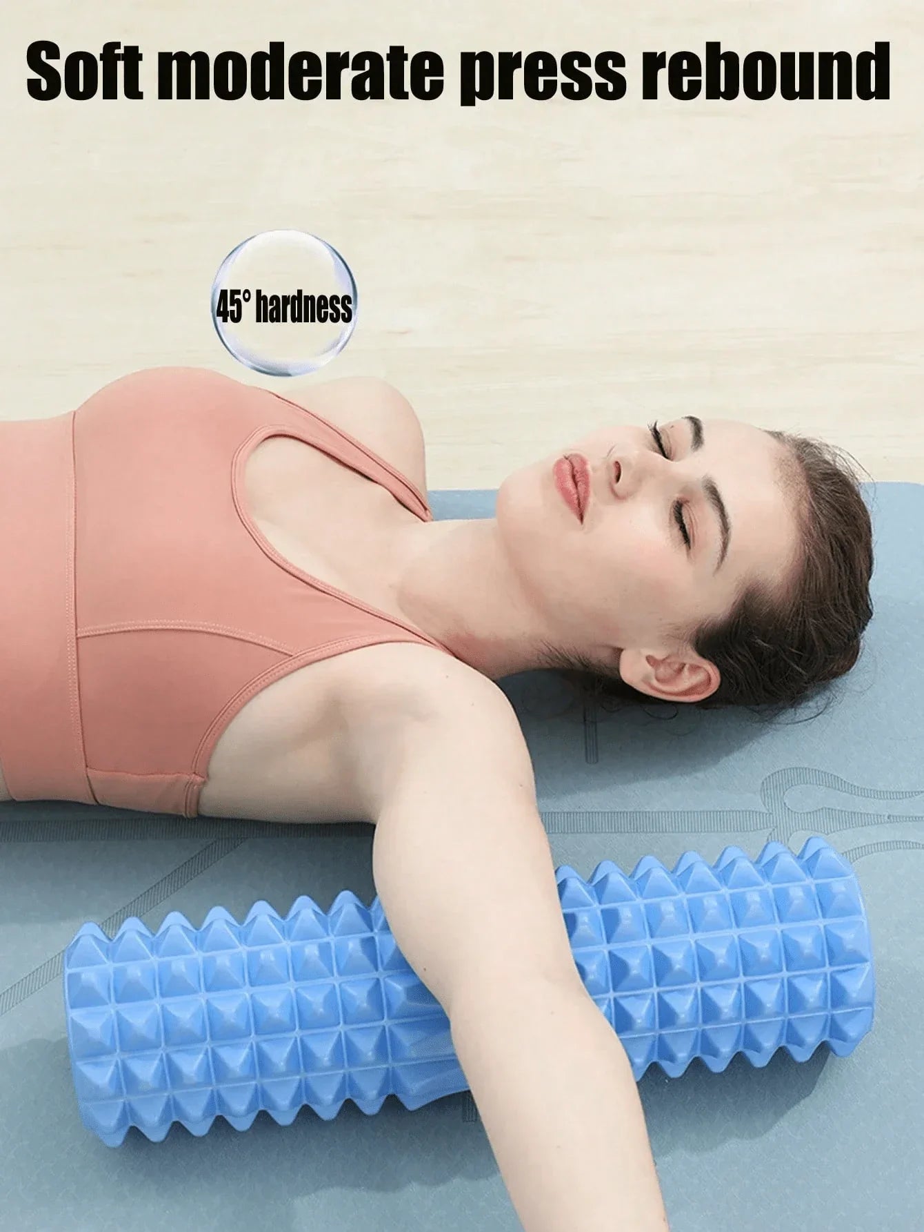 Pink Foam Yoga Massage Roller, For Muscle