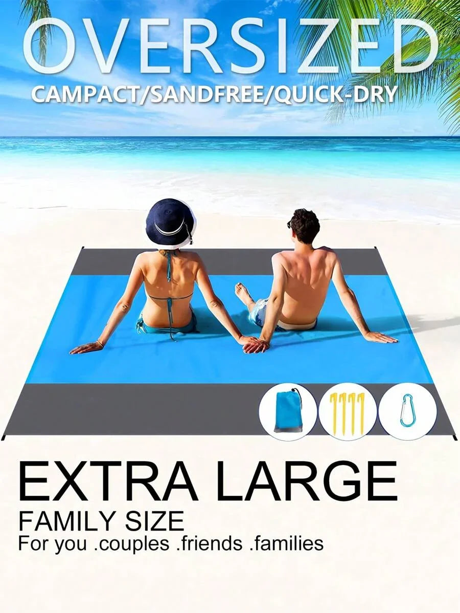1PC Extra Large Beach Blanket 79x83 Inch