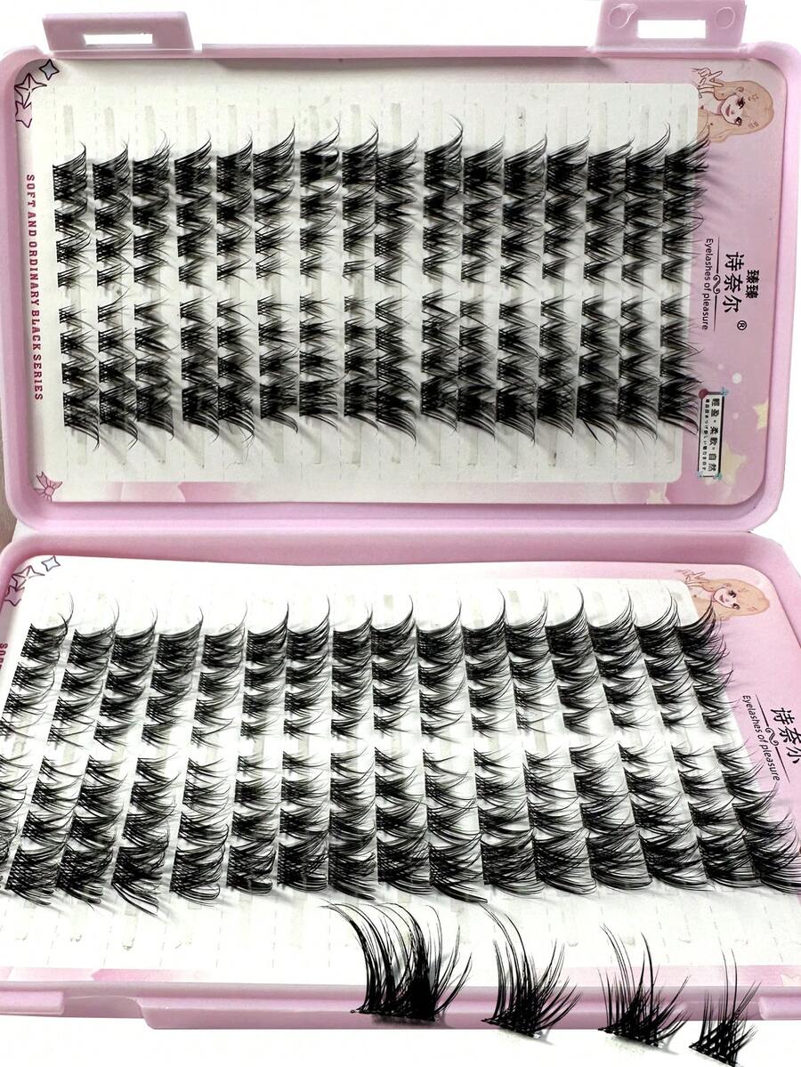 32pcs/10pcs C-Curl Flirty Fairy False Eyelash Clusters