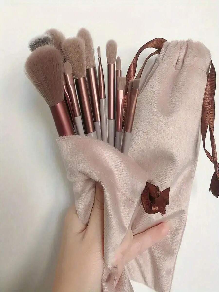 13pcs Professional Makeup Brush Set, Suitable For Foundation