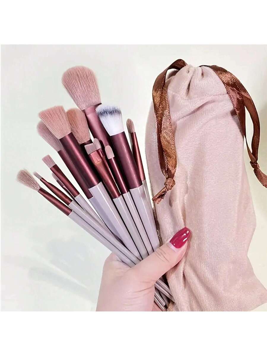 13pcs Professional Makeup Brush Set, Suitable For Foundation
