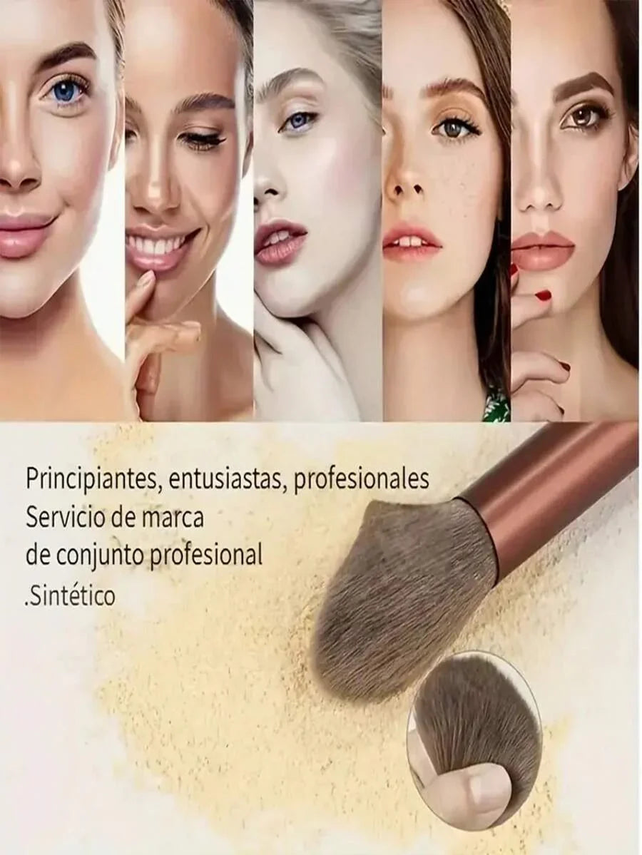 13pcs Professional Makeup Brush Set, Suitable For Foundation