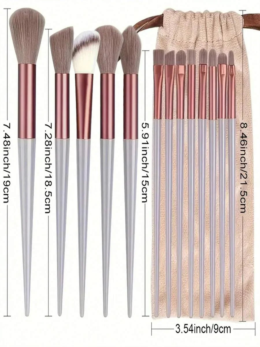 13pcs Professional Makeup Brush Set, Suitable For Foundation
