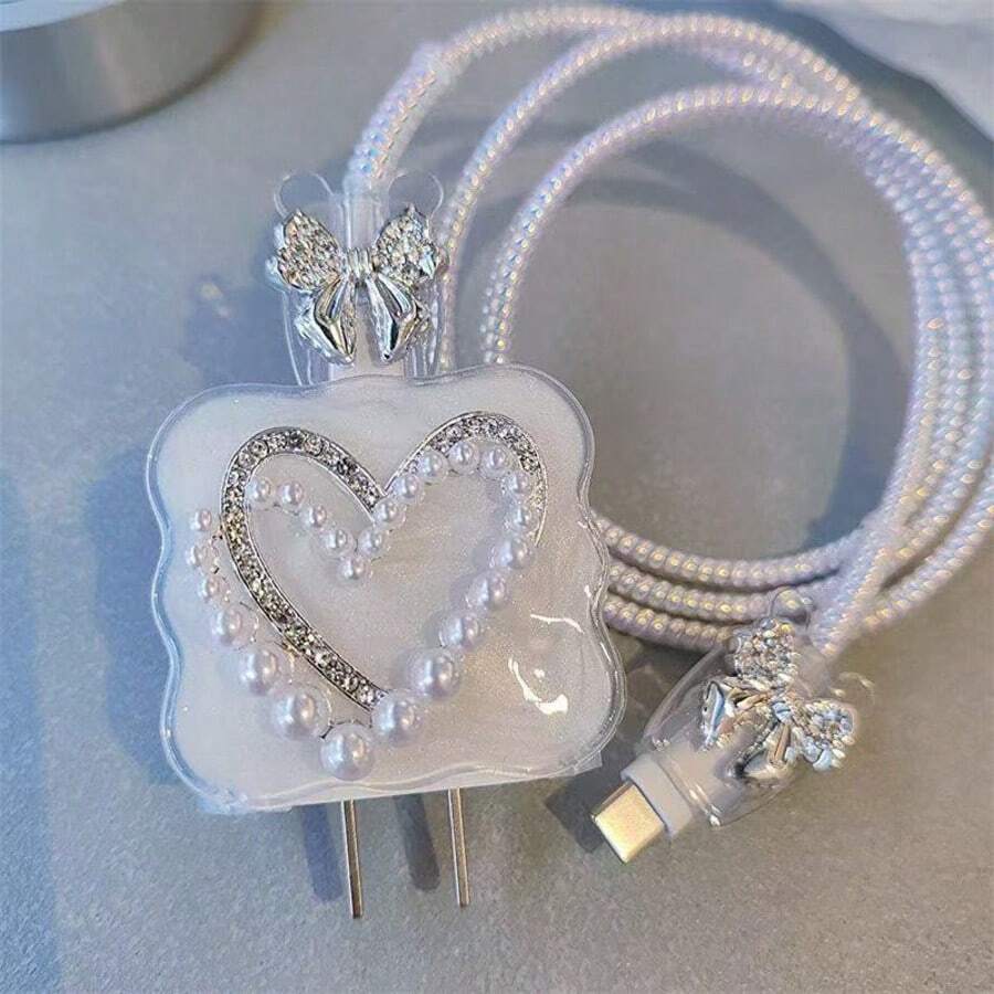3D Bowknot/Heart/Star Charger Protector Case