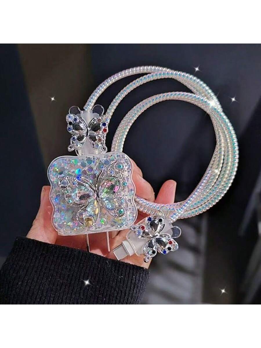 3D Bowknot/Heart/Star Charger Protector Case