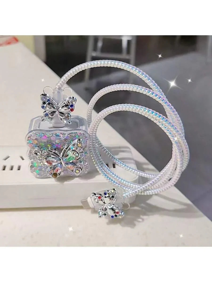 3D Bowknot/Heart/Star Charger Protector Case