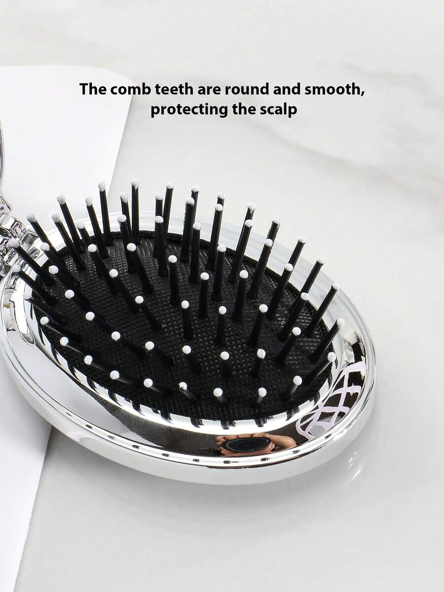 X Milania 1pc Foldable Comb - Cream Color