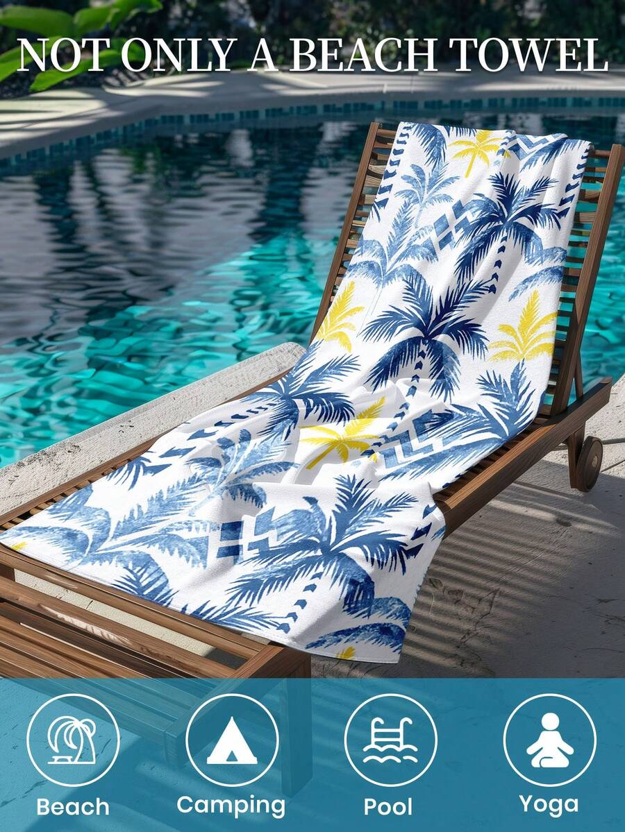 Printed Beach Towel, Summer Fruit Pattern Swimwear