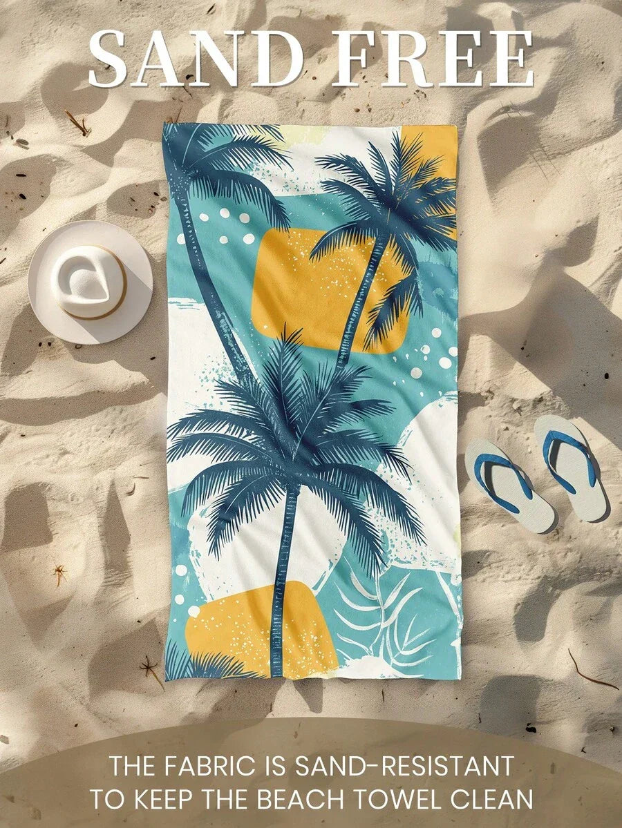 Printed Beach Towel, Summer Fruit Pattern Swimwear