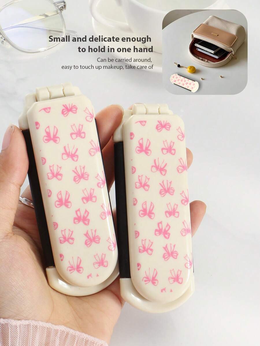 X Milania 1pc Foldable Comb - Cream Color