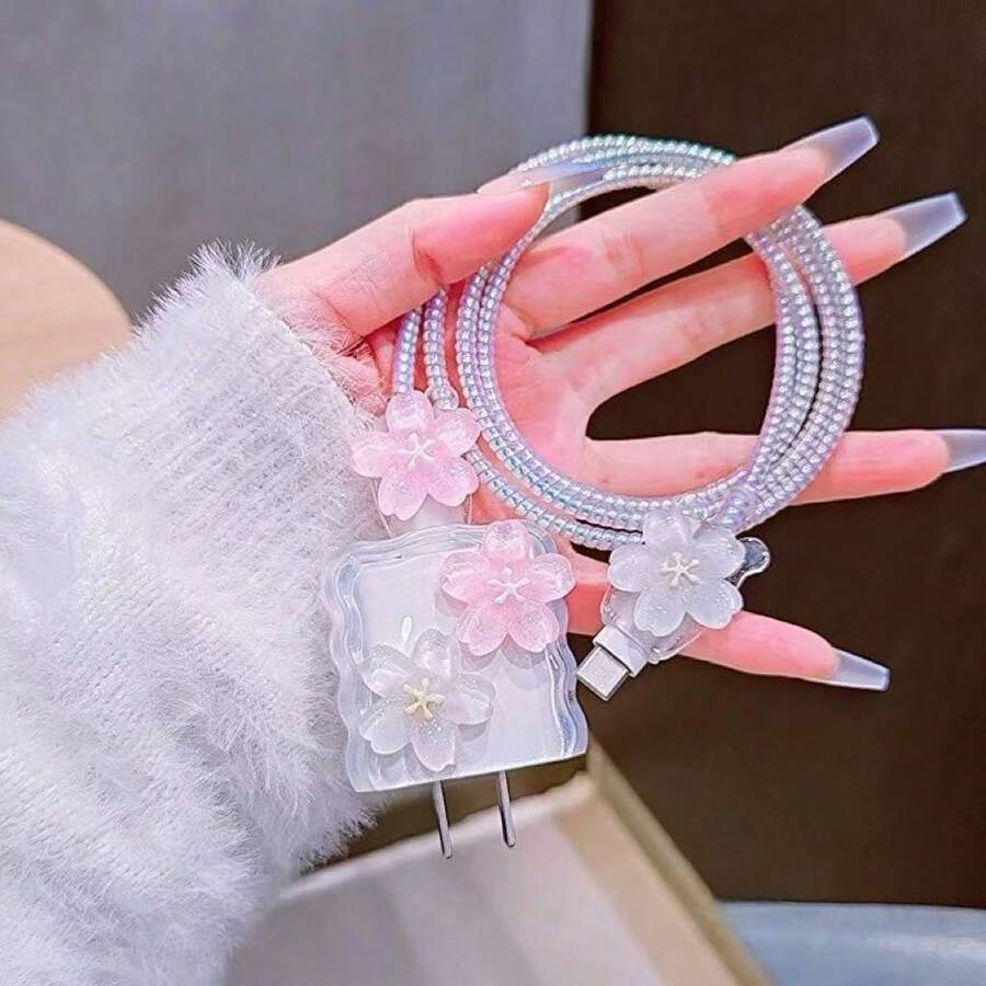 Minimalist Floral Charging Protector Case