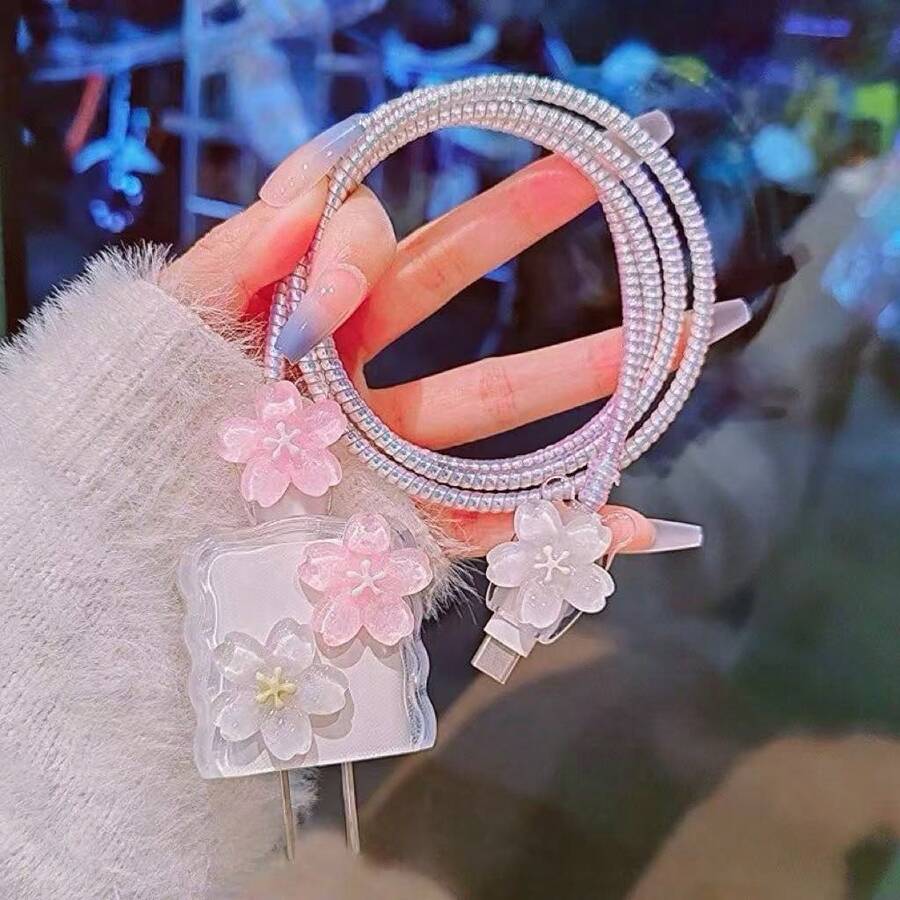 Minimalist Floral Charging Protector Case